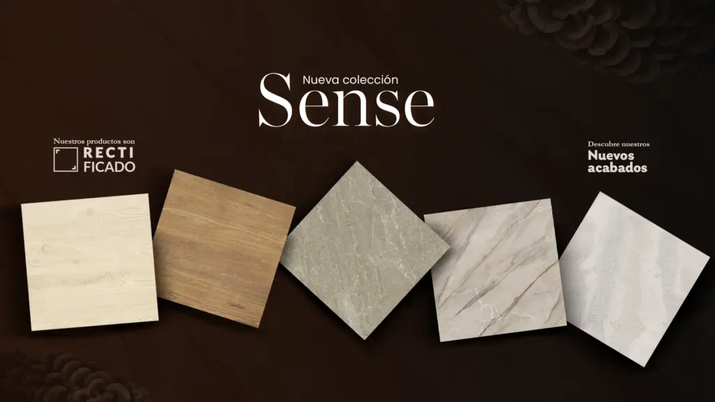 Colección Sense, formato 60x60, Aura Cerámicos, producto rectificado y nuevos acabados